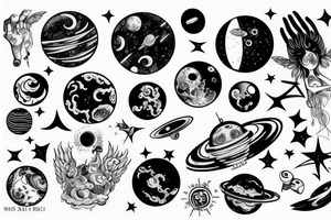 space tattoo idea