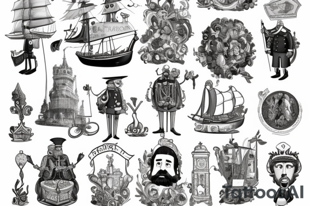 Peter the great if he was in SpongeBob tattoo idea