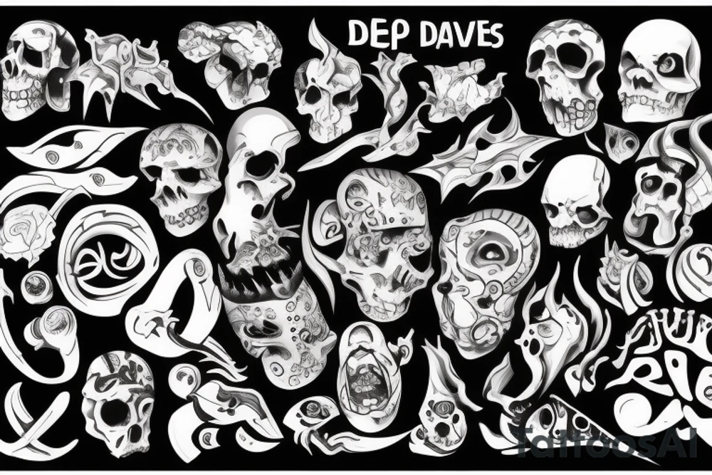 deep cave tattoo idea