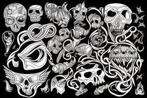 deep cave tattoo idea