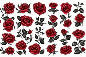 red rose and snake tattoo idea