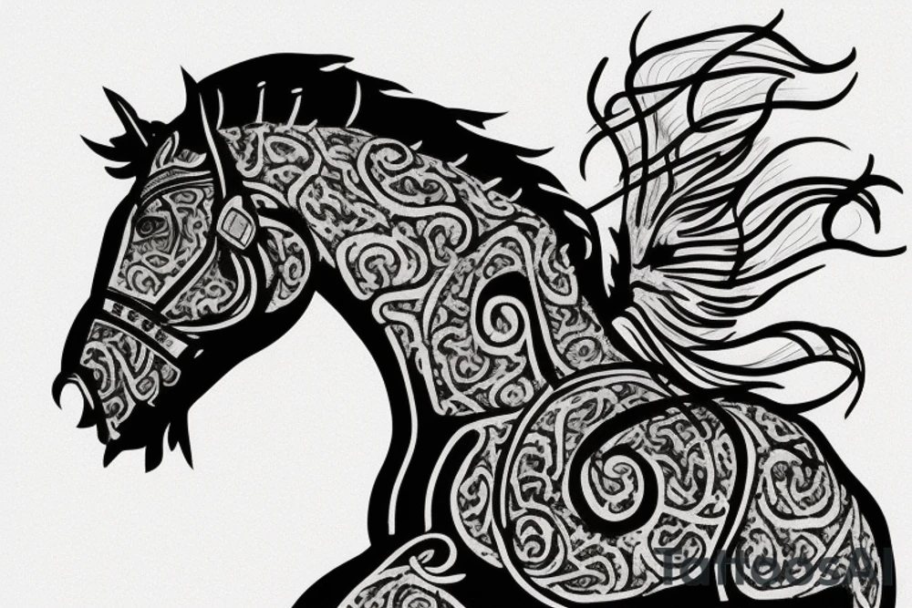 trojan horse tattoo idea