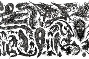 The Elder Skrolls, Gods, Aedra, Arkey, Mara, Zenutar, Julianos, Talos, Kinaerth, Stendar, Dibella tattoo idea