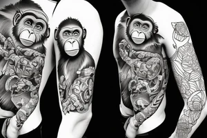 monkey tattoo idea