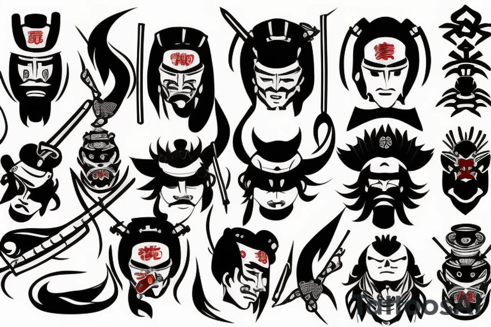 Samurai tattoo idea