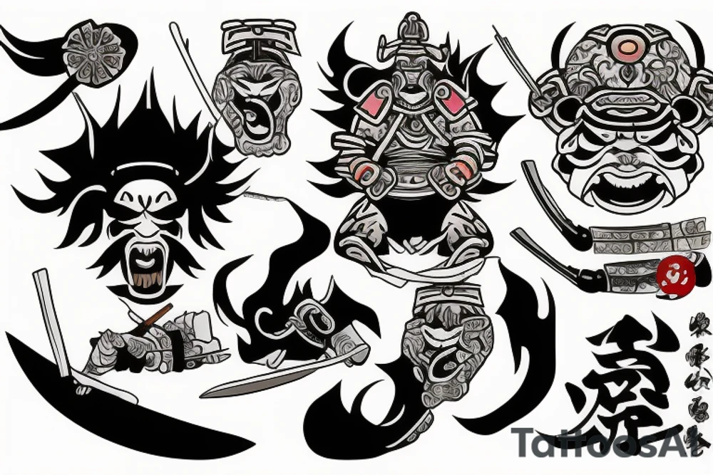 Samurai tattoo idea