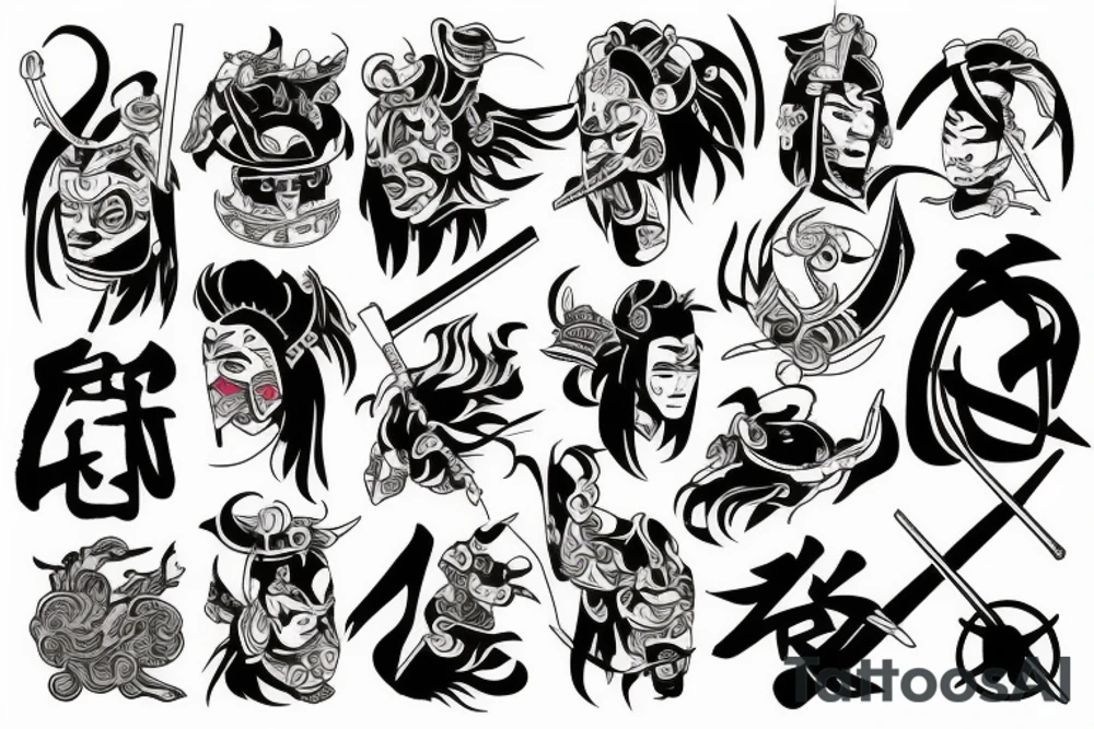 Samurai tattoo idea