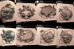 toad and carp tattoo idea