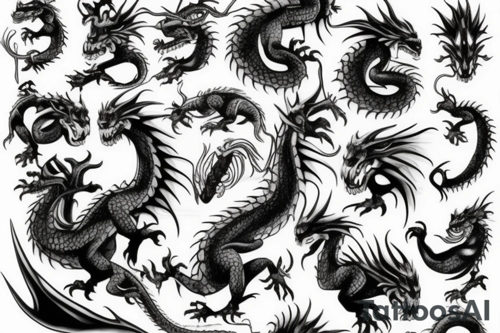 dragon tattoo idea