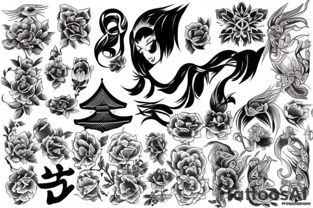 Neo traditional tattoo idea