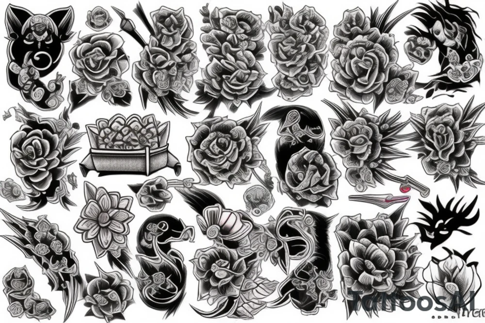 Neo traditional tattoo idea