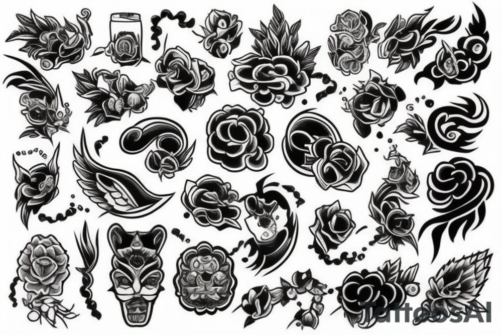Neo traditional tattoo idea