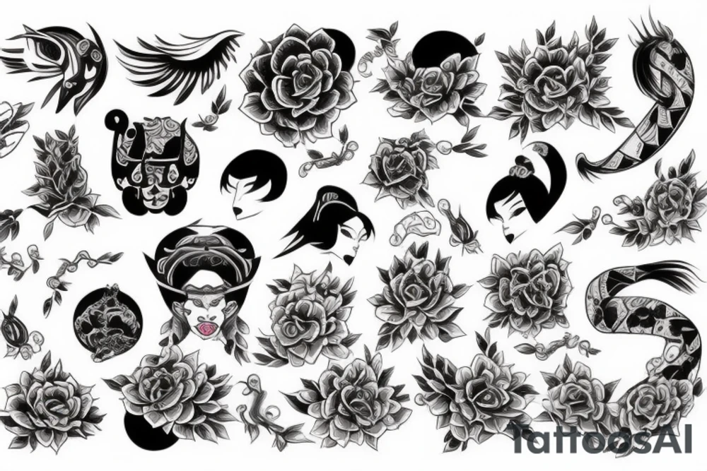 Neo traditional tattoo idea