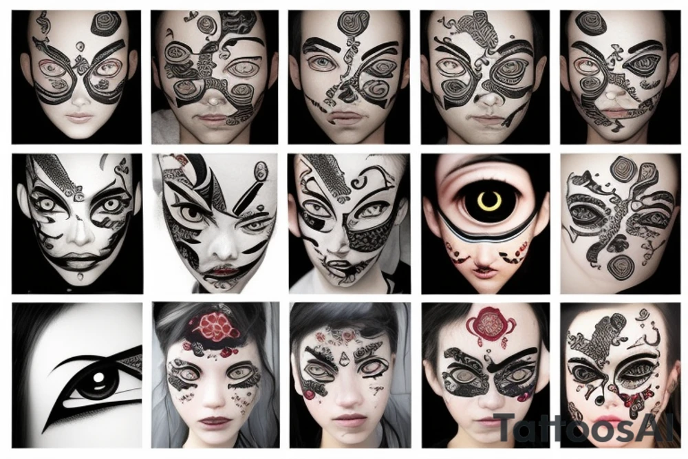 Neo traditional eye tattoo idea