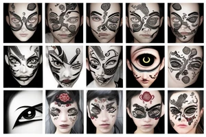 Neo traditional eye tattoo idea