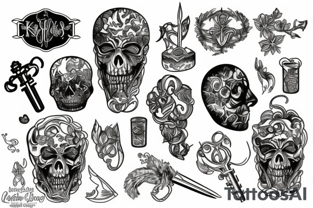 glass key tattoo idea