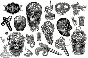 glass key tattoo idea