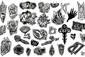 glass key tattoo idea