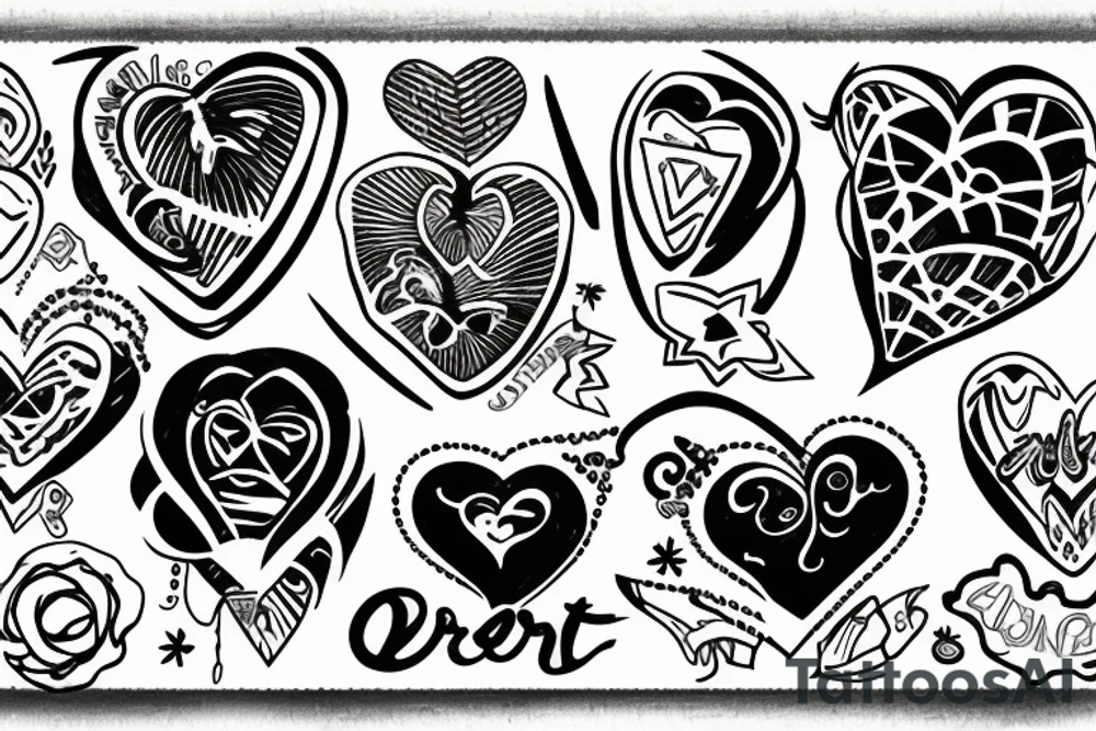 broken heart tattoo idea