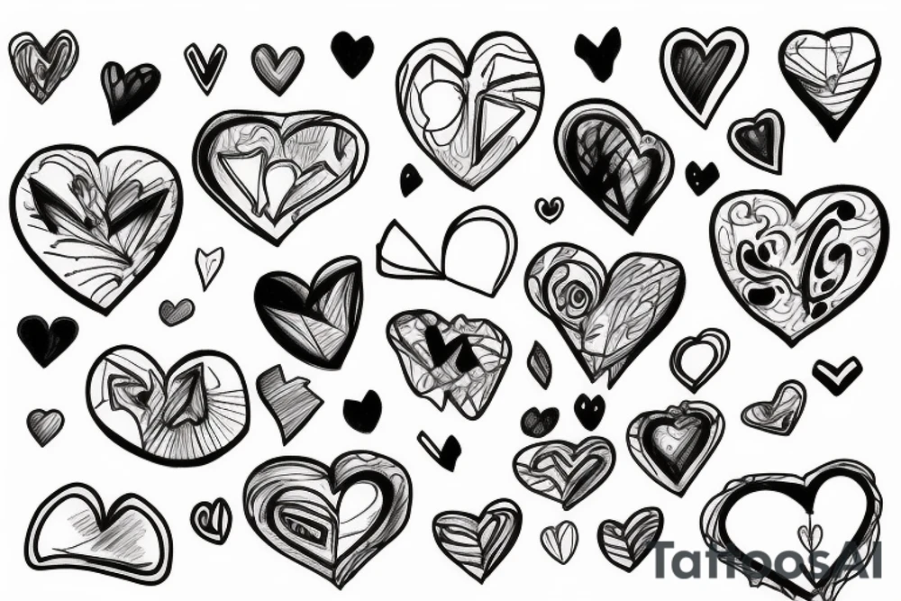 broken heart tattoo idea