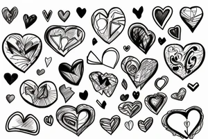 broken heart tattoo idea