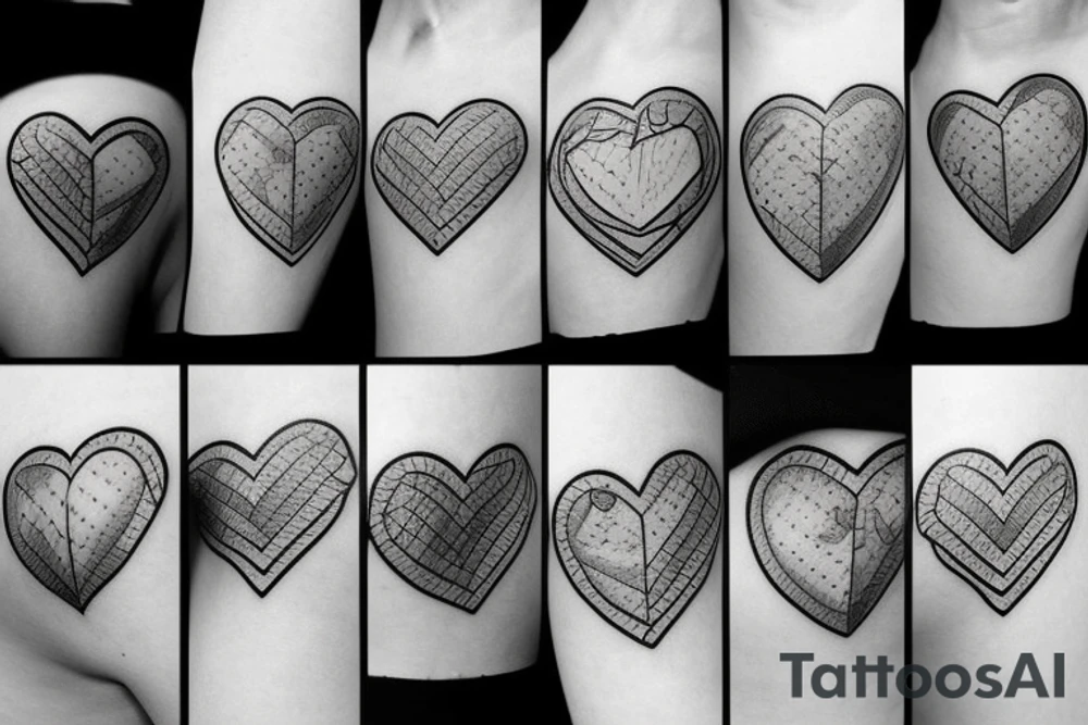 broken heart tattoo idea