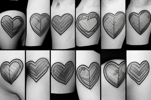 broken heart tattoo idea