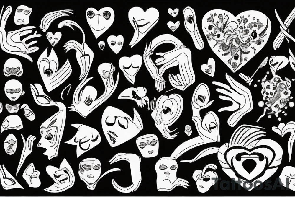 Stigma of the victim passing into the heart tattoo idea