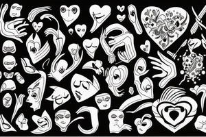 Stigma of the victim passing into the heart tattoo idea