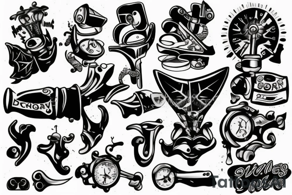 tattoo machine tattoo idea