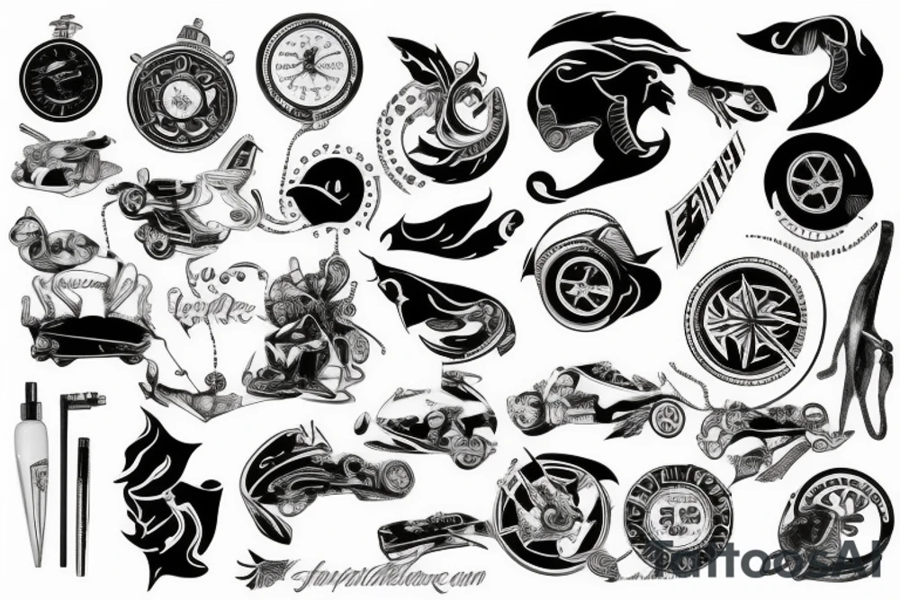 ferrari tattoo idea