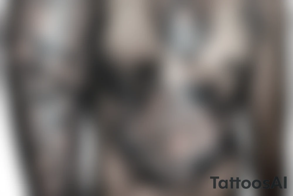дракон стоит на задних ногах одетый в пальто 
 держа пулемет Томпсона tattoo idea