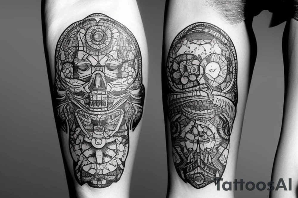 дракон стоит на задних ногах одетый в пальто 
 держа пулемет Томпсона tattoo idea