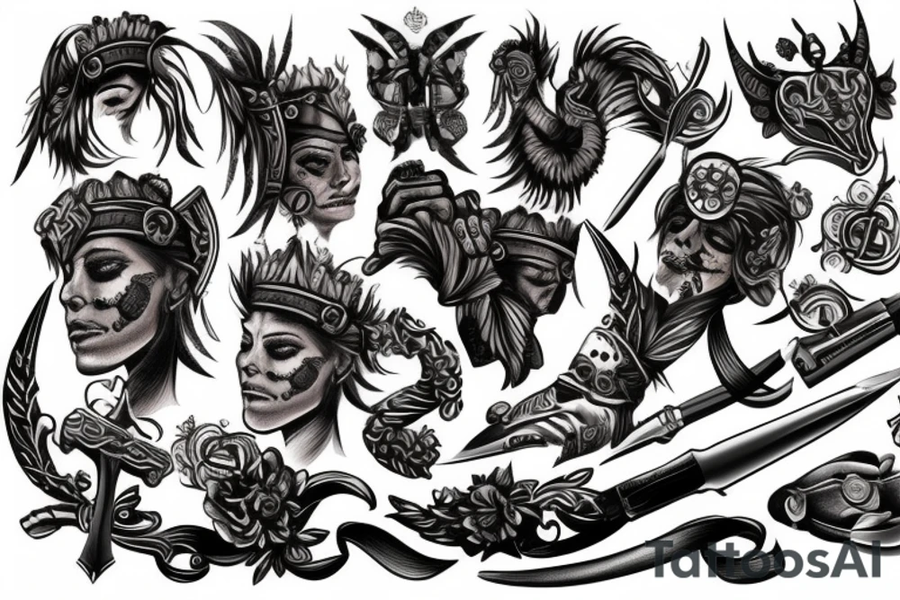 Ukrainian warrior tattoo idea