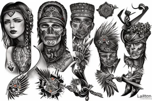 Ukrainian warrior tattoo idea