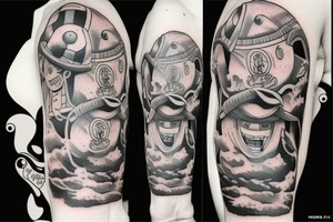 one piece bicep faith tattoo tattoo idea