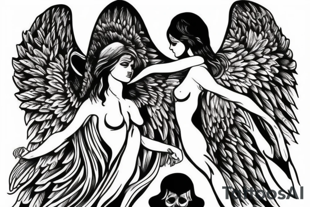 Angel tattoo idea