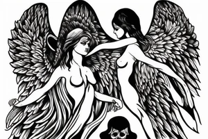 Angel tattoo idea