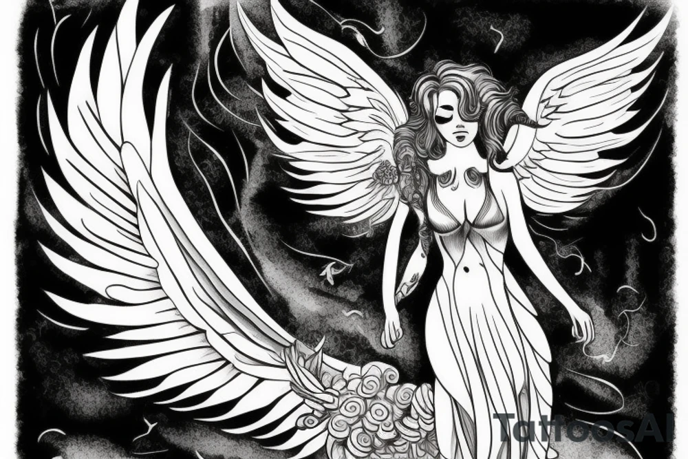 Angel tattoo idea