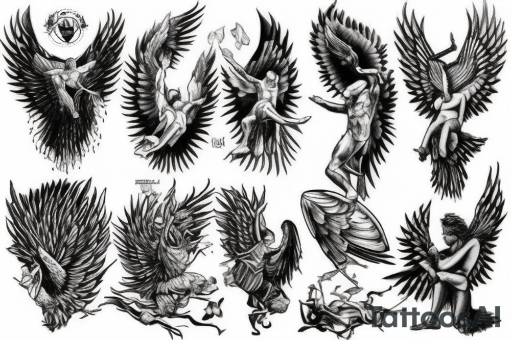 Icarus tattoo idea