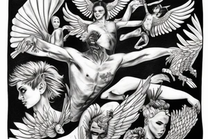 Icarus tattoo idea