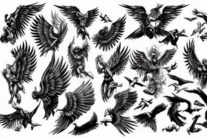 Icarus falling tattoo idea