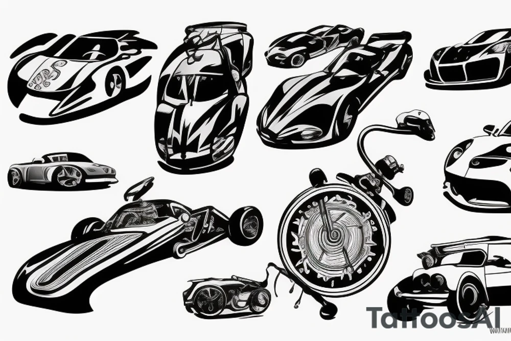 sport Car tattoo idea