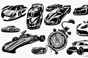 sport Car tattoo idea