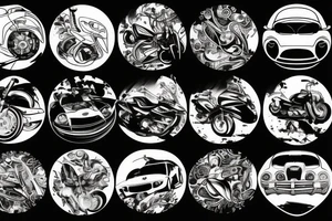 sport Car tattoo idea