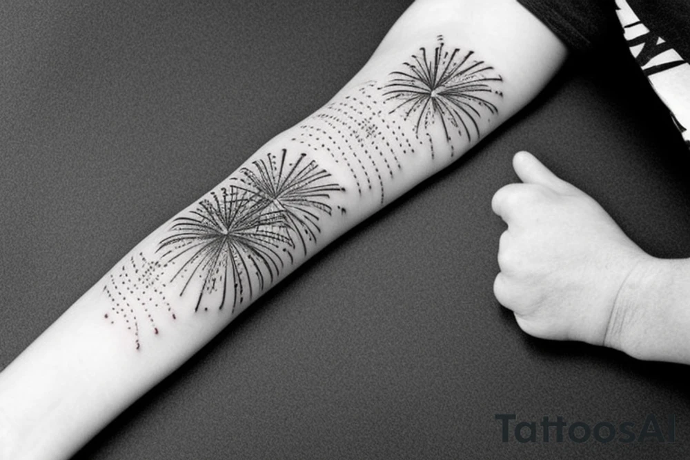 Fireworks tattoo idea
