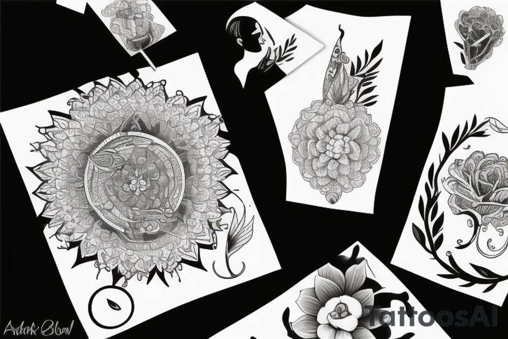 Amal black Brilliant tattoo idea