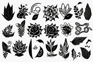 Small black Brilliant tattoo idea