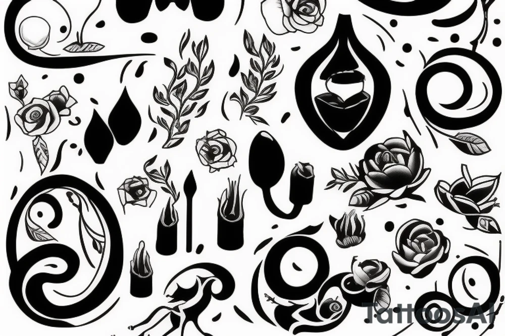 Small black Brilliant tattoo idea