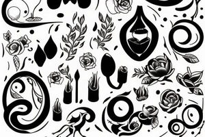 Small black Brilliant tattoo idea